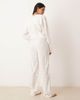 GINA TRICOT Gina Tricot mix and match flannel pajama pants in white with pink bows print - 3
