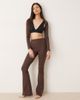 GINA TRICOT Gina Tricot mix and match flare yoga leggings in dark brown - 1
