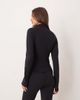 GINA TRICOT Gina Tricot mix and match yoga athletic seamless zip up jacket in black - 2