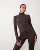 GINA TRICOT Gina Tricot mix and match zip up yoga jacket in chocolate brown - 1