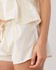 GINA TRICOT Gina Tricot poplin pajama shorts in butter yellow stripe - 4