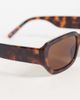 GINA TRICOT Gina Tricot rectangular sunglasses in brown tortoise print - 2