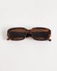 GINA TRICOT Gina Tricot rectangular sunglasses in brown tortoise print - 3