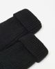 GINA TRICOT Gina Tricot ribbed mitten gloves in black - 2