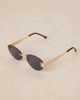 GINA TRICOT Gina Tricot rimless sunglasses in black and gold tone - 2