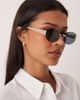 GINA TRICOT Gina Tricot rimless sunglasses in black and gold tone - 3