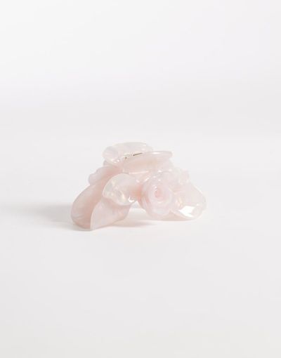 GINA TRICOT Gina Tricot rose detail hair clip in light pink