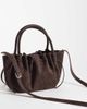 GINA TRICOT Gina Tricot ruched mini crossbody bag in dark brown - 4
