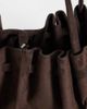 GINA TRICOT Gina Tricot ruched suede tote bag with long straps in chocolate brown - 3