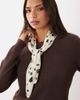 GINA TRICOT Gina Tricot satin scarf in off-white dalmatian print - 3