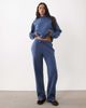 GINA TRICOT Gina Tricot set loose fit straight leg sweatpants in 5-Blue - 1