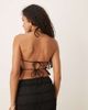 GINA TRICOT Gina Tricot shirred halterneck top in black - part of a set - 2