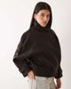 GINA TRICOT Gina Tricot short high funnel neck bomber style jacket with wool in light beige-WHITE - 1
