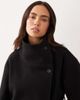 GINA TRICOT Gina Tricot short high funnel neck jacket with wool in black - 3