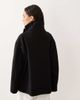 GINA TRICOT Gina Tricot short high funnel neck jacket with wool in black - 4