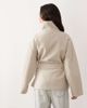 GINA TRICOT Gina Tricot short high funnel neck jacket with wool in light beige-Neutral - 4