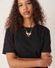 GINA TRICOT Gina Tricot short sleeve boxy t-shirt in black - 3