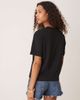 GINA TRICOT Gina Tricot short sleeve boxy t-shirt in black - 4