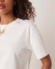 GINA TRICOT Gina Tricot short sleeve boxy t-shirt in white - 2
