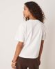 GINA TRICOT Gina Tricot short sleeve boxy t-shirt in white - 3