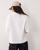 GINA TRICOT Gina Tricot short sleeve boxy tee in white - 4