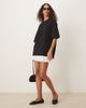 GINA TRICOT Gina Tricot short sleeve oversized t-shirt in black - 2