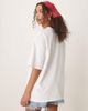 GINA TRICOT Gina Tricot short sleeve oversized t-shirt in white - 4