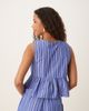 GINA TRICOT Gina Tricot sleeveless front bow top in blue stripe - part of a set - 2