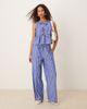 GINA TRICOT Gina Tricot sleeveless front bow top in blue stripe - part of a set - 4