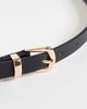 GINA TRICOT Gina Tricot slim belt in black with gold buckle - 2