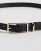 GINA TRICOT Gina tricot slim belt with gold-tone buckle in black - 2