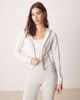 GINA TRICOT GINA TRICOT slim fit zip up hoodie in light heather gray - 1