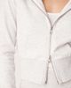 GINA TRICOT GINA TRICOT slim fit zip up hoodie in light heather gray - 2