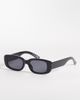 GINA TRICOT Gina Tricot slim rectangular sunglasses in black - 1