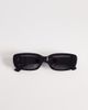 GINA TRICOT Gina Tricot slim rectangular sunglasses in black - 3