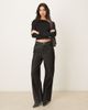 GINA TRICOT Gina Tricot slinky jersey off-shoulder long sleeve top in black - 2