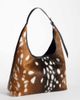 GINA TRICOT Gina Tricot slouchy tote bag in brown hairy deer print - 3