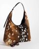GINA TRICOT Gina Tricot slouchy tote bag in brown hairy deer print - 4
