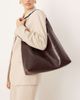 GINA TRICOT Gina Tricot slouchy tote bag in chocolate brown - 1