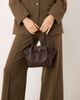 GINA TRICOT Gina Tricot small faux leather tote bag with shoulder straps in brown - 3