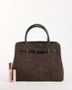 GINA TRICOT Gina Tricot small faux suede top handle bag in brown - 2