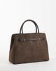 GINA TRICOT Gina Tricot small faux suede top handle bag in brown - 4