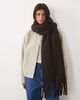 GINA TRICOT Gina Tricot soft chunky scarf in brown - 1
