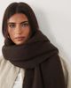 GINA TRICOT Gina Tricot soft chunky scarf in brown - 2