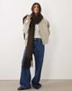GINA TRICOT Gina Tricot soft chunky scarf in brown - 3