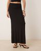 GINA TRICOT Gina Tricot Soft Touch jersey maxi drapey skirt in black - part of a set - 4