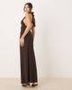 GINA TRICOT Gina Tricot Soft Touch jersey maxi drapey skirt in brown - part of a set - 4