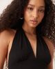 GINA TRICOT Gina Tricot Soft Touch jersey slinky low cut halterneck top in black - part of a set - 3