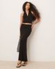 GINA TRICOT Gina Tricot Soft Touch jersey slinky low cut halterneck top in black - part of a set - 4