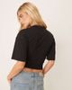 GINA TRICOT Gina Tricot Soft Touch ruched top in black - 4